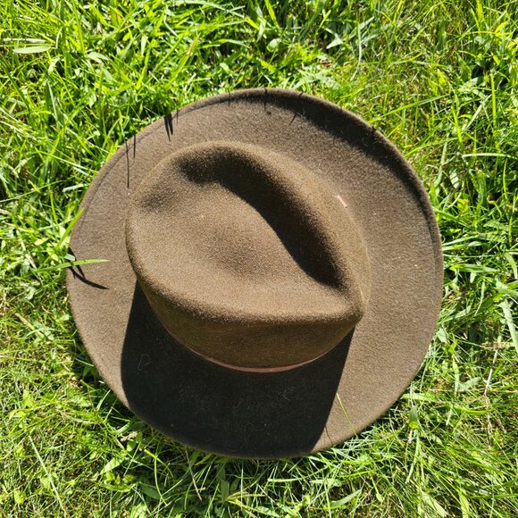 Woolrich Western Boho Yallternative Coastal Cowgirl Brown Wool Hat
